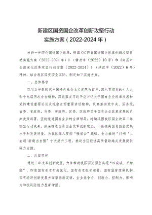 新建区国资国企改革创新攻坚行动实施方案2022-2024年.docx