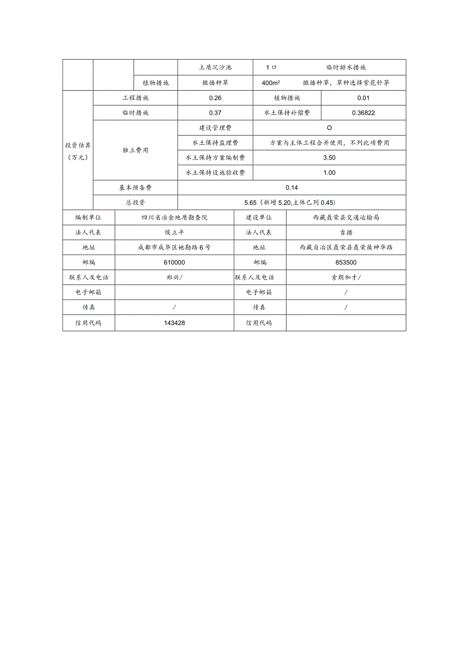 聂荣县白雄乡央琼曲桥危桥改造工程水土保持方案报告表.docx_第2页