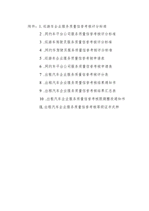 巡游车企业、网约车平台公司、驾驶员服务质量信誉考核评分标准、申请表、评分表.docx