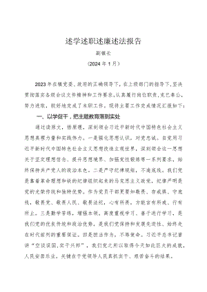 2023年度述学述职述廉述法报告.docx