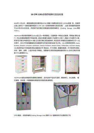 16 CFR 1261 衣物存储单元安全标准.docx