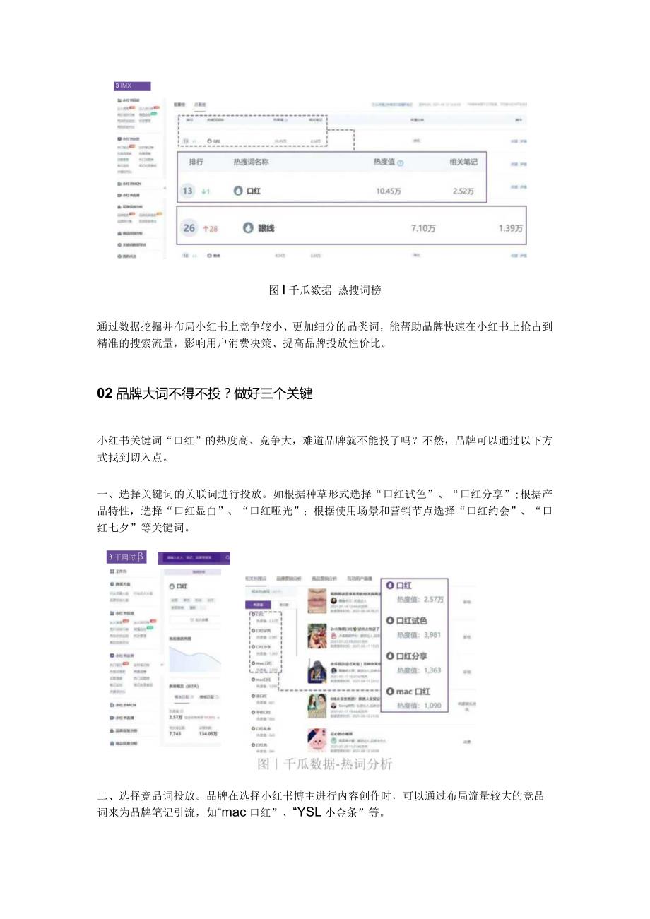 小红书品牌内容关键词分析助力小红书搜索排名优化.docx_第3页