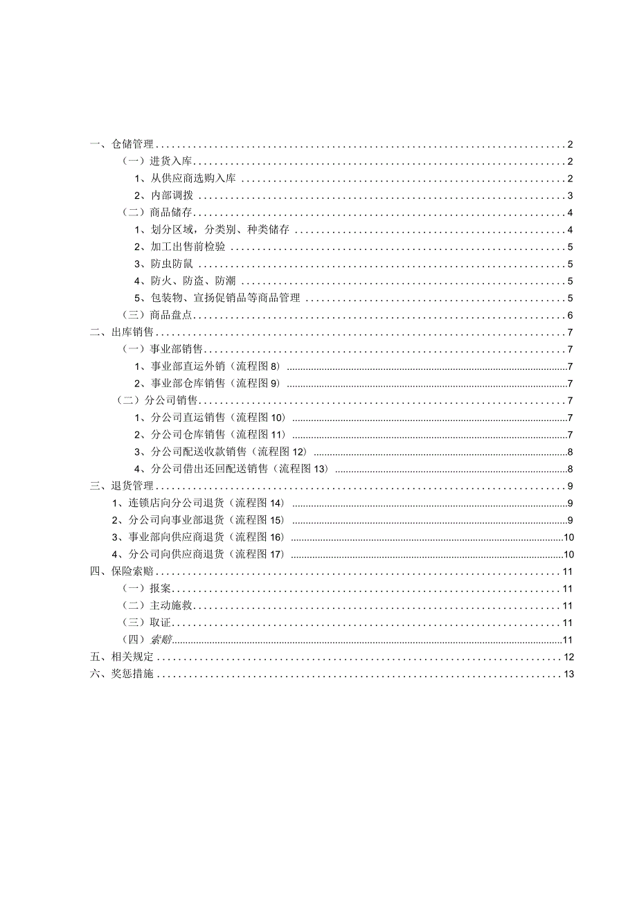 农资连锁公司仓储与配送管理办法商品仓储与配送制度.docx_第1页