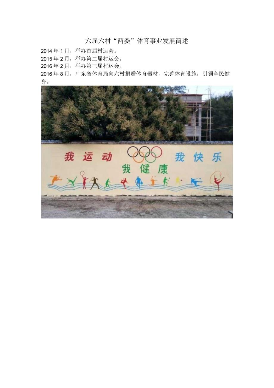 六届六村“两委”体育事业发展简述.docx_第1页