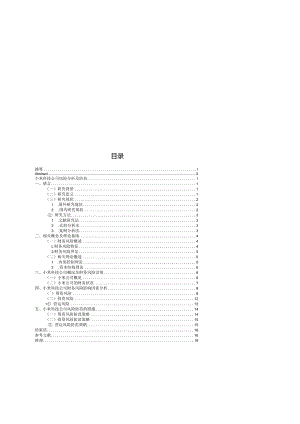 小米科技公司财务风险分析及防范.docx