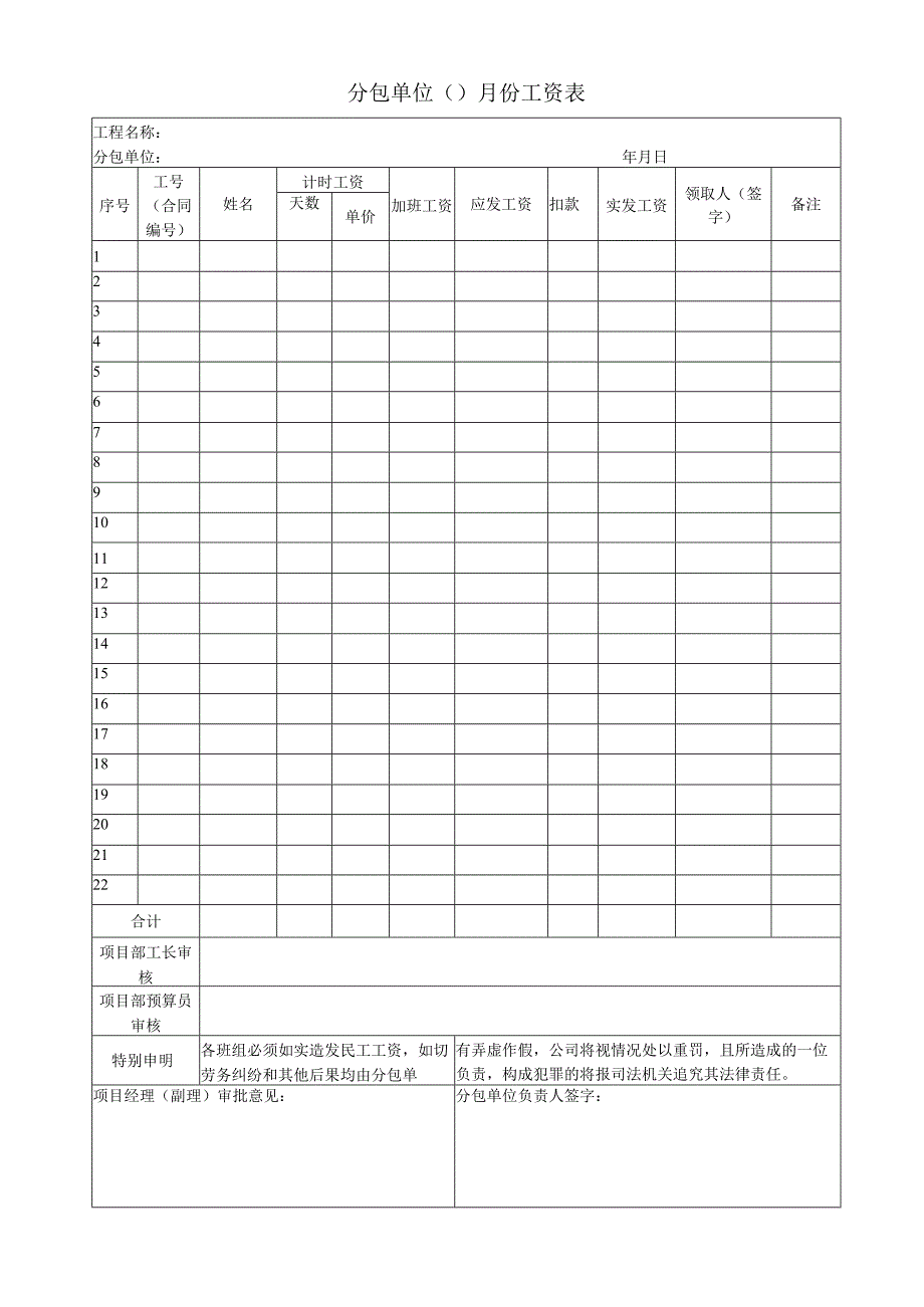 工程分包进度款申报表（模板).docx_第3页