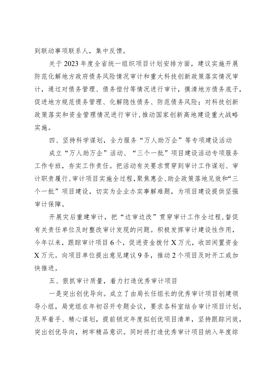 审计局工作调研汇报材料（审计局长）.docx_第3页