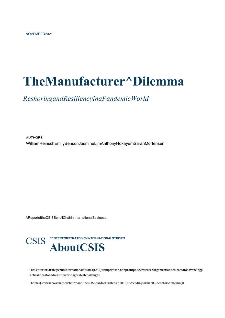 国际战略研究中心-制造商的困境：大流行世界中的再就业和恢复力（英）-2021.11-36正式版.docx_第3页