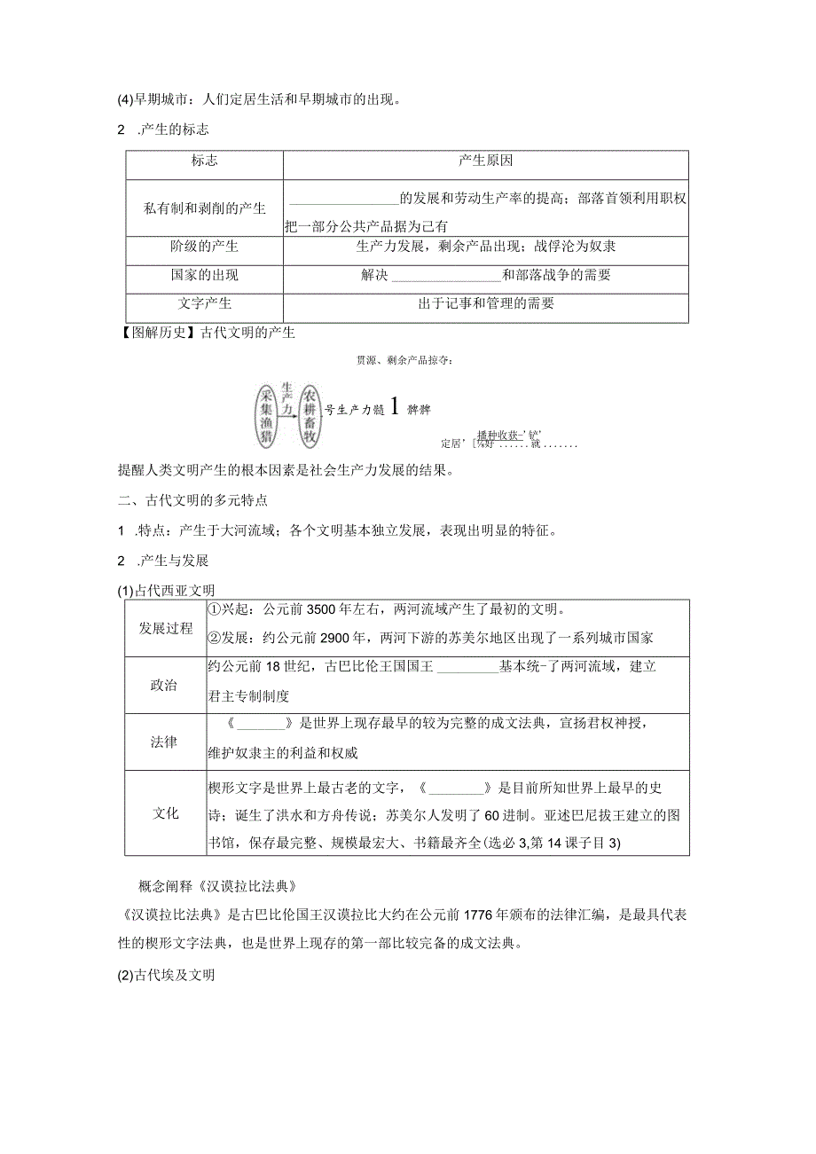 古代世界 第12单元 第30讲 古代文明的产生与发展.docx_第3页