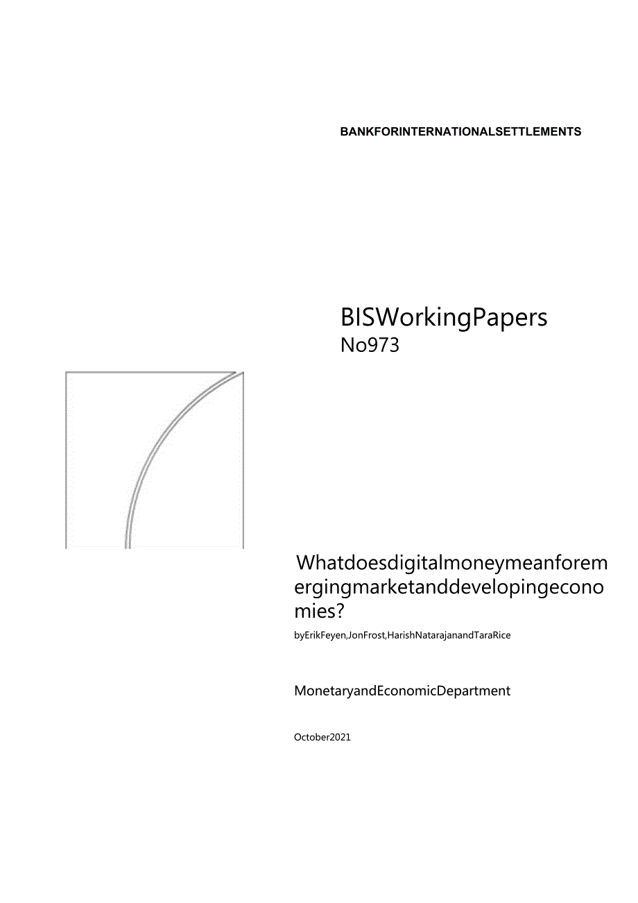 BIS：数字货币对新兴市场和发展中经济体意味着什么？-26正式版.docx_第1页