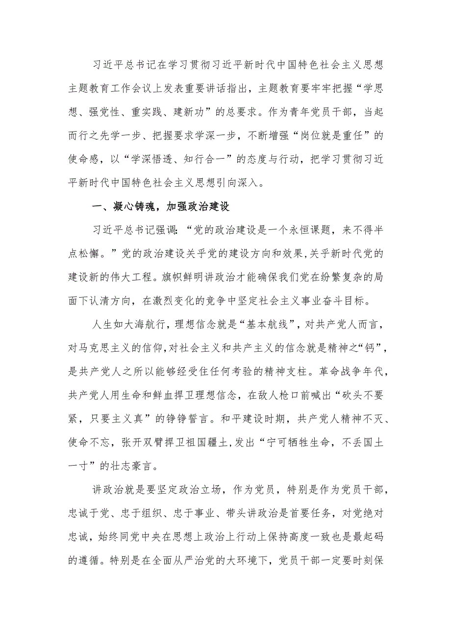 主题教育微党课讲稿：以主题教育激发奋斗的青春力量.docx_第1页