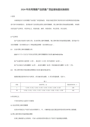 2024年农用薄膜产品质量广西监督抽查实施细则.docx