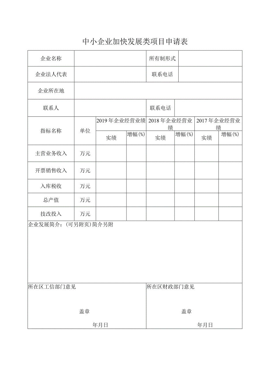 21.1中小企业发展专项资金项目申请表..docx_第1页