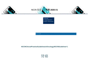 NCCN 肿瘤临床实践指南-肾癌中文版2020v1q正式版.docx