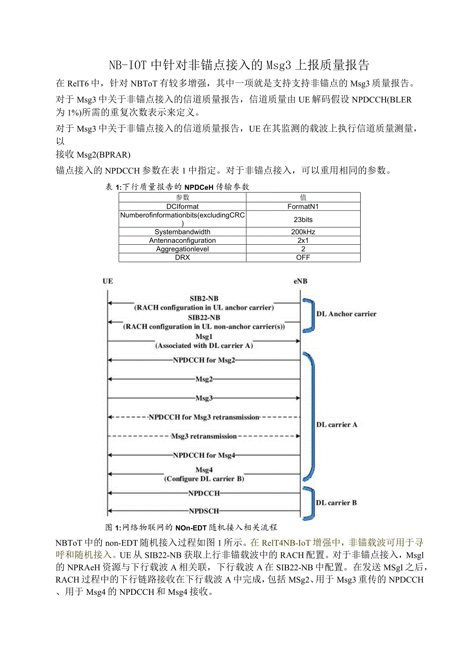 968-NB-IOT 中针对非锚点接入的Msg3上报质量报告.docx_第1页