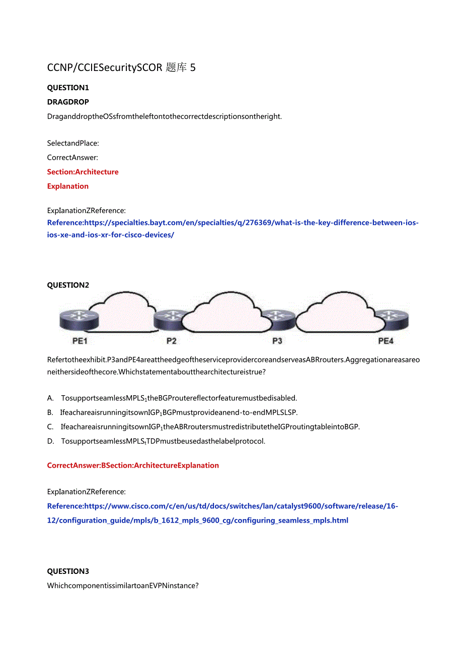 CCNP&CCIE Security SCOR思科认证网络工程师题库5.docx_第1页