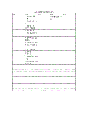 九年级道德与法治下册焦学进度表（全.docx