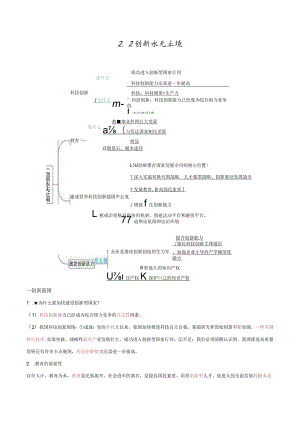 2023-2024学年九年级道德与法治上册（部编版） 2.2 创新永无止境【知识清单+提升培优练】.docx