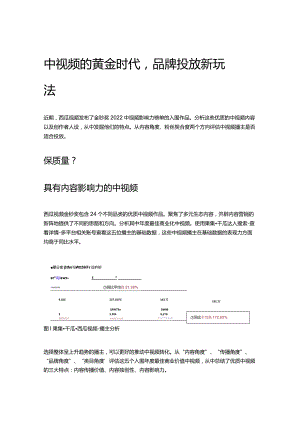 中视频的黄金时代品牌投放新玩法.docx