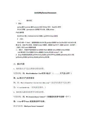 Unit2知识点.docx