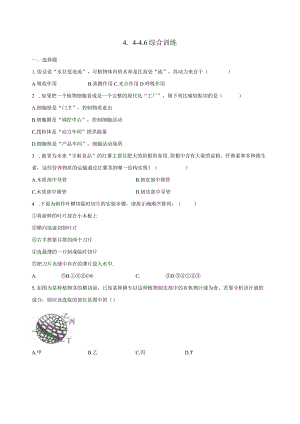 第4章 植物与土壤（4.4-4.6）综合训练（含解析）.docx