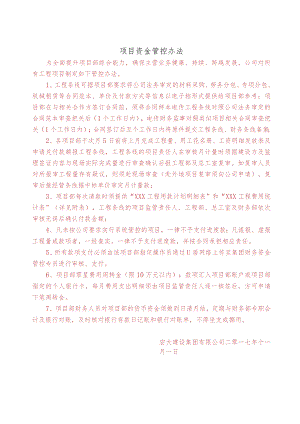 项目资金管控改.docx