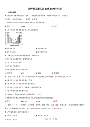 第五课 城市规划的典范：巴西利亚.docx