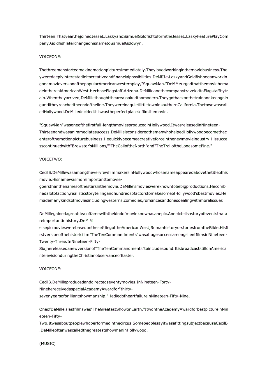 美国名人 电影先驱 塞西尔·B·戴米尔  塞缪尔·戈尔德温路易斯·B·梅耶.docx_第2页