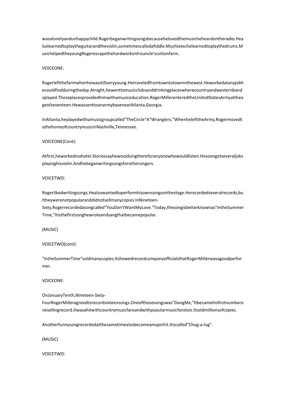 美国名人 乡村音乐人 罗格·米勒.docx_第2页