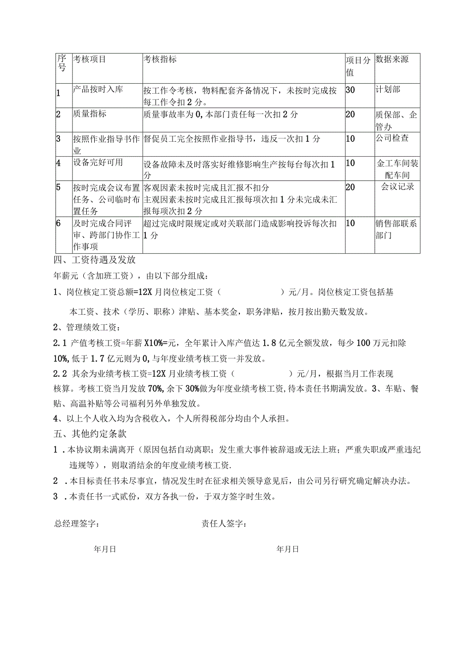 管理人员工作责任书.docx_第2页