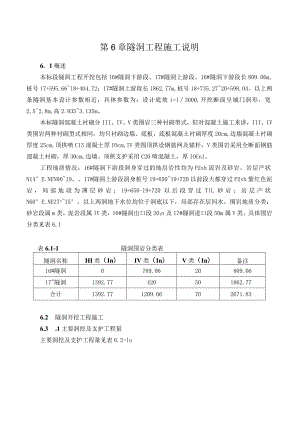 隧洞工程施工方法说明.docx