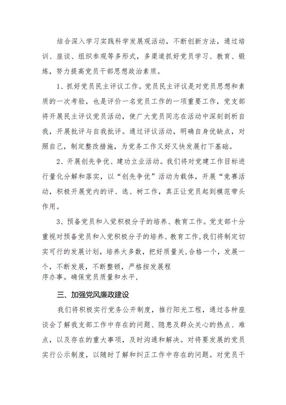 （4篇）村党支部2024年度党建工作计划.docx_第3页