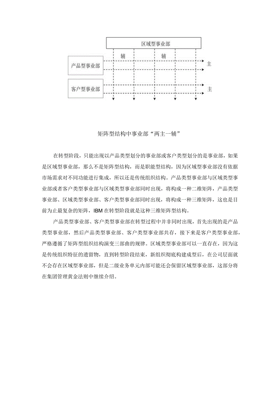 矩阵型结构中有几类事业部都是什么定位？（杨少杰）.docx_第2页