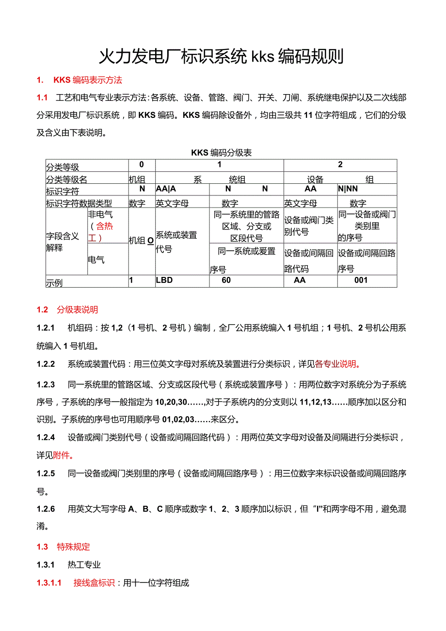 火力发电厂标识系统kks编码规则.docx_第1页