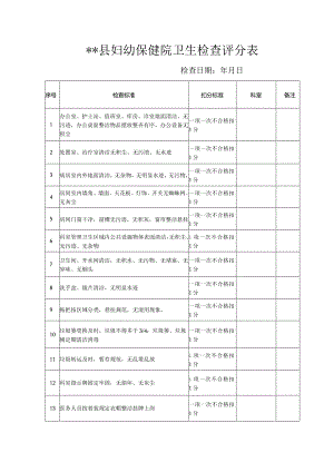 医院行为规范质量与卫生管理评价标准及反馈.docx