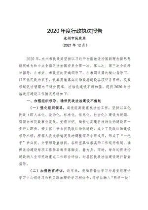 2020年度行政执法报告.docx