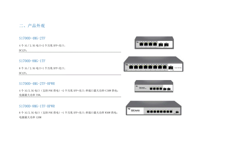 S1700-MG系列5G高速率非管理型交换机.docx_第2页