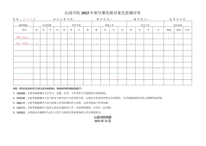 沁园书院2023年秋学期发展对象民意测评表.docx