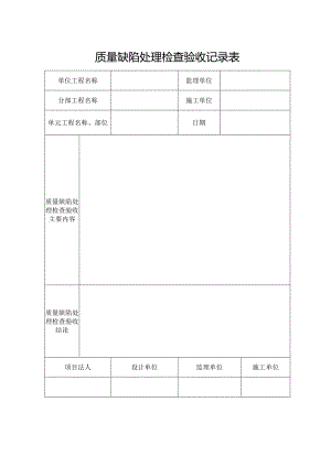 质量缺陷处理检查验收记录表.docx