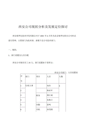 某公司现状分析及发展定位探讨.docx