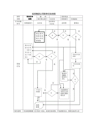 投资集团公司职务任命流程.docx