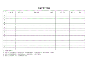 会议纪要台账表.docx