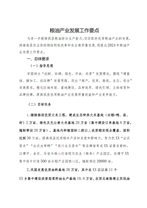 粮油产业发展工作要点.docx