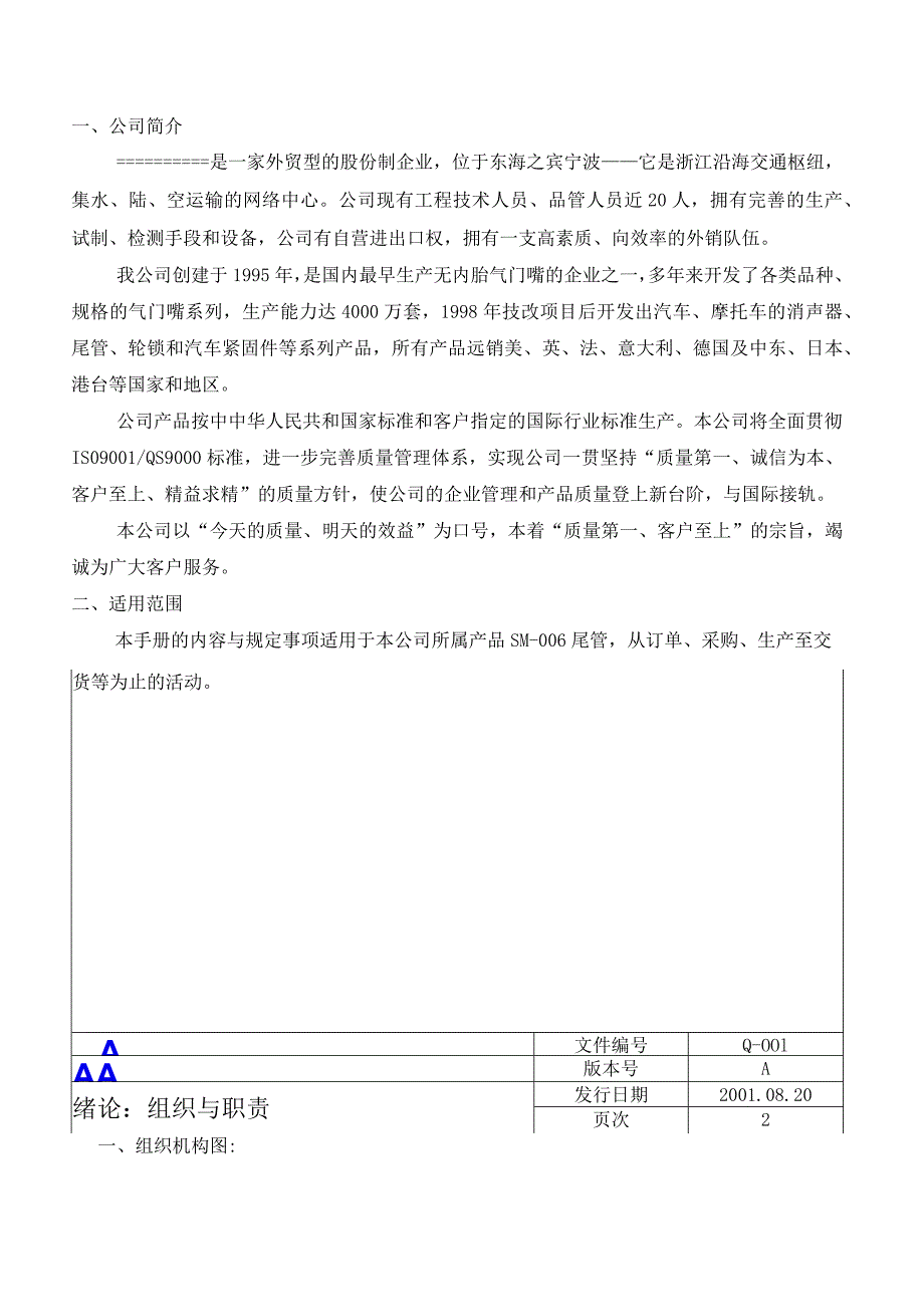 某公司质量手册(QS).docx_第3页