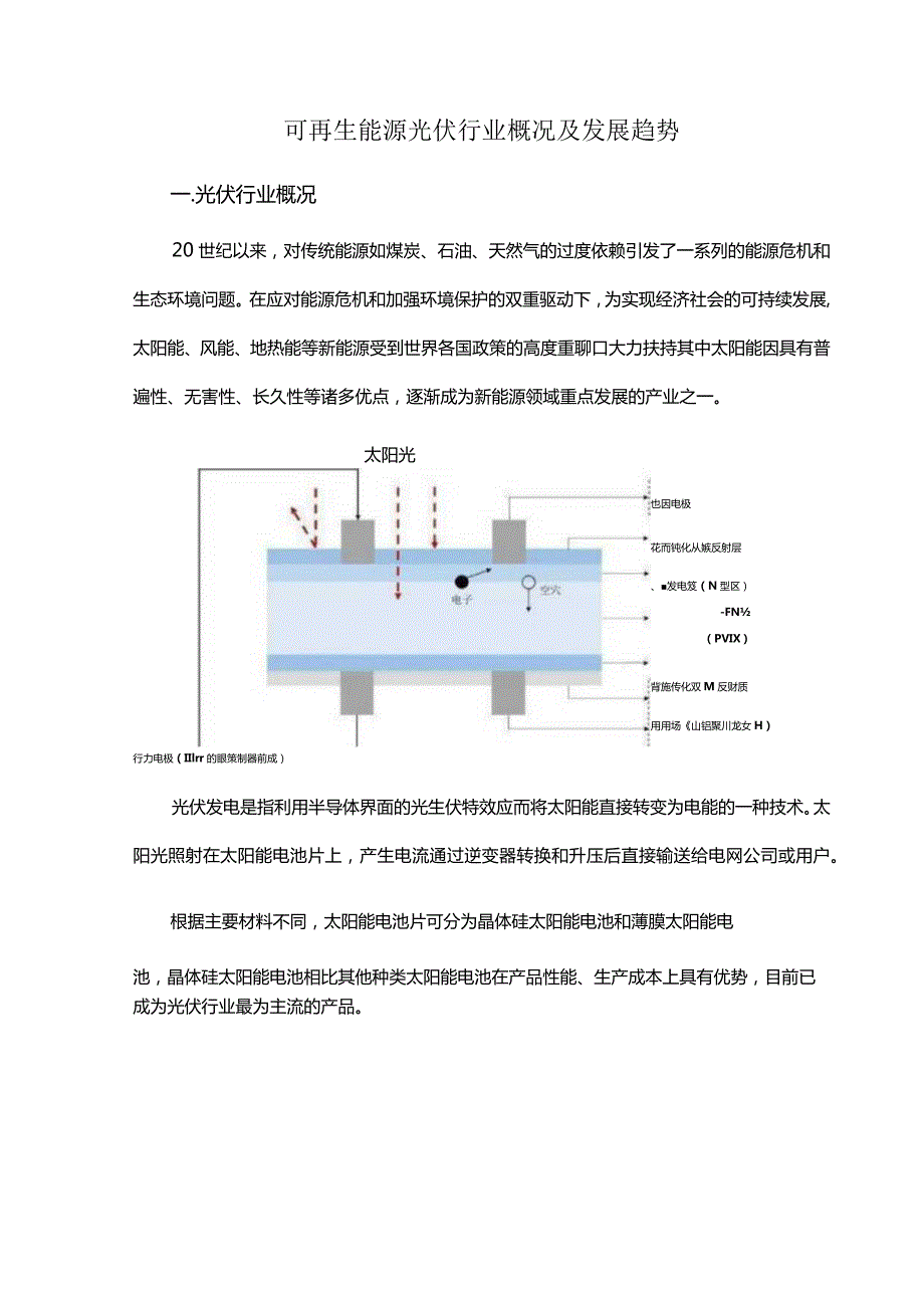 可再生能源光伏行业概况及发展趋势.docx_第1页