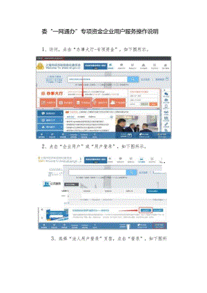 委“一网通办”专项资金企业用户服务操作说明.docx