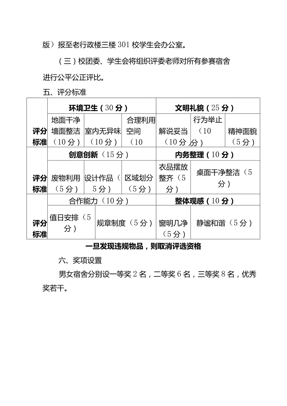 文明宿舍评比活动方案.docx_第2页