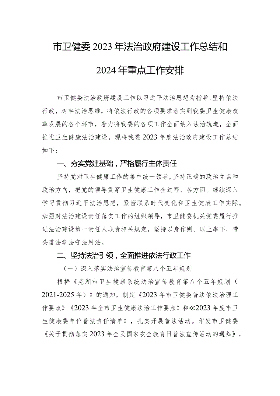 2023年工作总结和2024年工作安排汇编（4篇）.docx_第2页