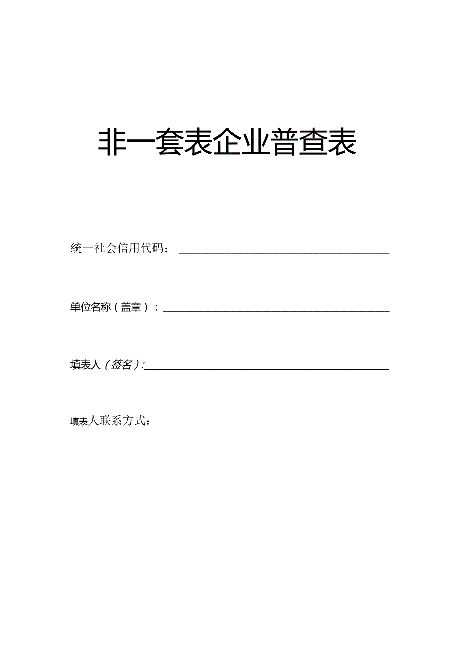 非一套表企业普查表.docx_第1页