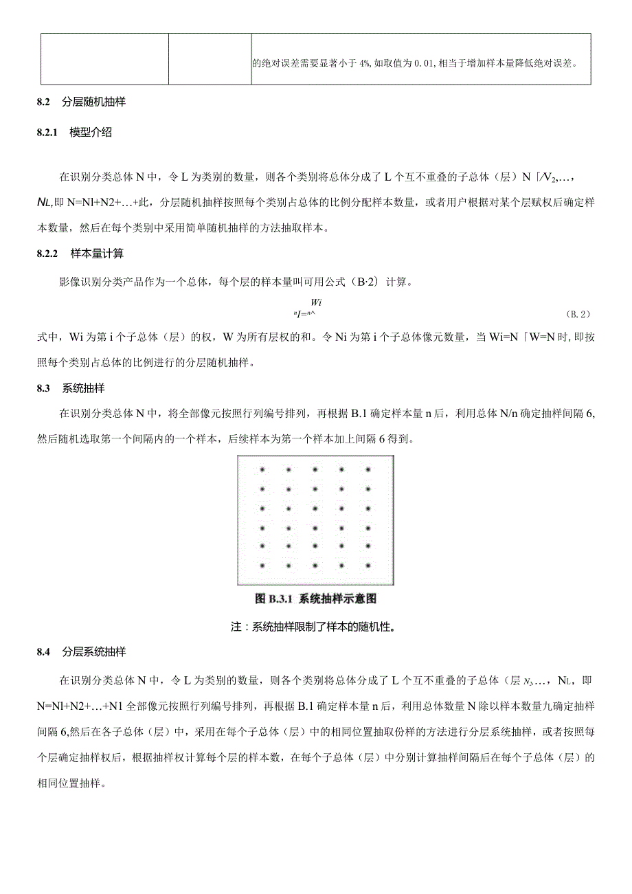 输电工程卫星遥感目标识别准确度评价指标及计算、空间抽样模型、抽样算例、分类产品真实性检验报告样例.docx_第3页